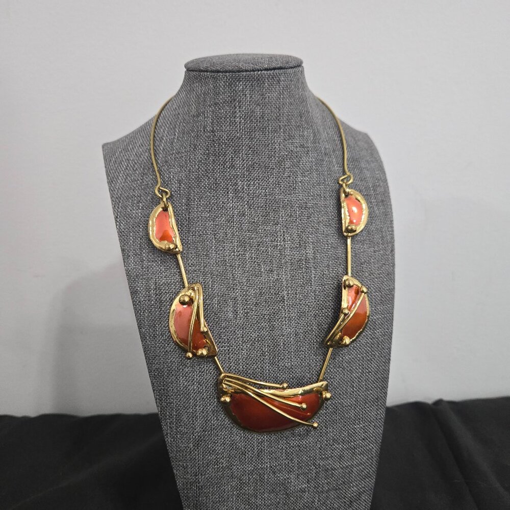 Creative copper artisan necklace